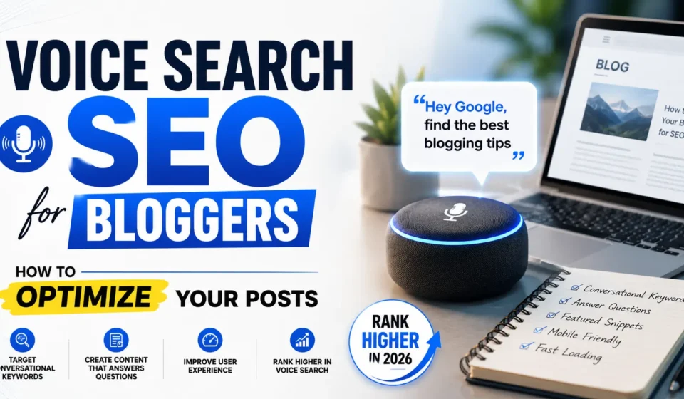 Voice Search SEO for Bloggers: How to Optimize Your Posts 2026 Voice-Search-SEO-for-Bloggers
