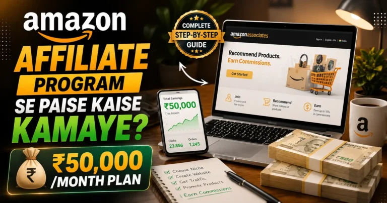 Amazon Affiliate Program Se Paise Kaise Kamaye? ₹50,000/Month Plan (2026 Complete Guide)