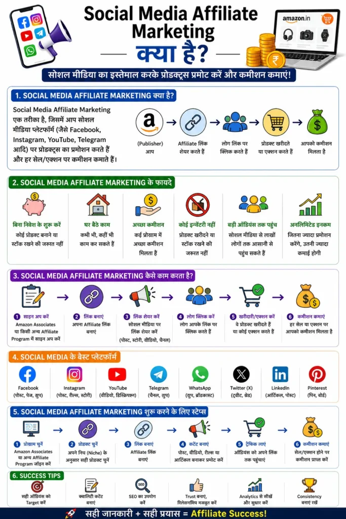 Without Website Affiliate Marketing कैसे करें? Social Media Se Kamai (2026 Complete Guide) 1 without-website-affiliate
