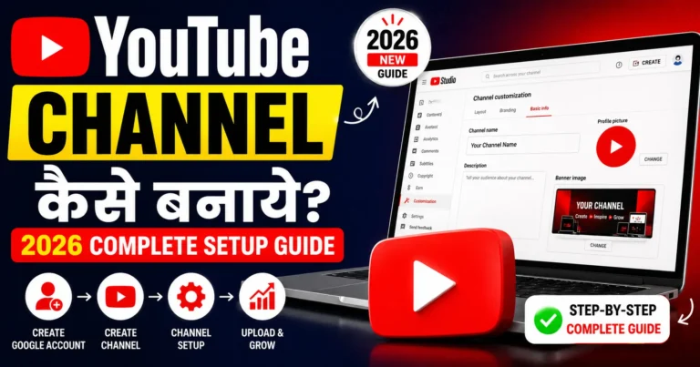 YouTube Channel Kaise Banaye? 2026 Complete Setup Guide