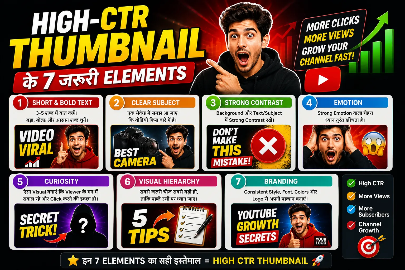 YouTube Thumbnail कैसे बनाएं? High CTR के लिए Design, Size, Text और A/B Testing की Complete Guide 2026 2 youtube-thumbnail-ke-liye-jaruri-elements