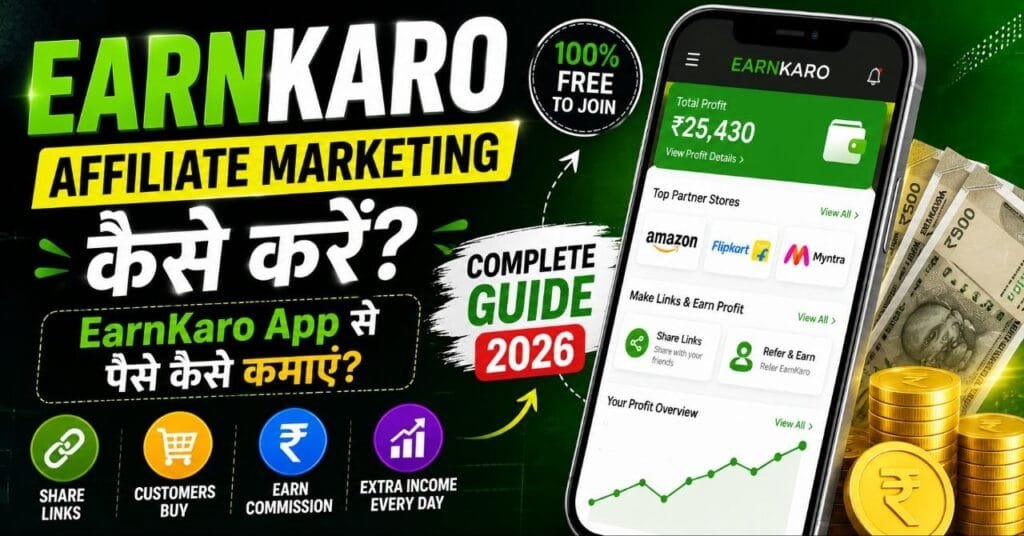 EarnKaro Affiliate Marketing कैसे करें? EarnKaro App से पैसे कैसे कमाएं Complete Guide 2026 3 EarnKaro-Affiliate-Marketing-Kya-Hai
