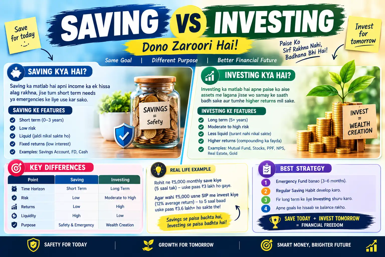 Saving-vs-Investing-kya-hai