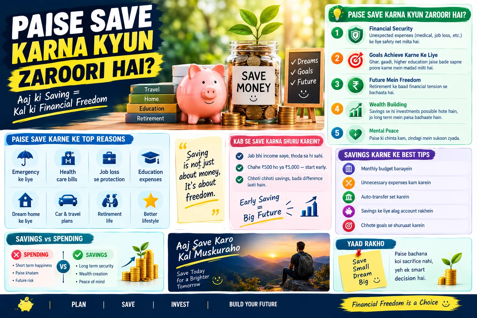 Paise Save Kaise Karein? Beginners के लिए 15 Practical Saving Tips 1 Paise-Save-Kaise-Karein-kyun-jaruri-hai