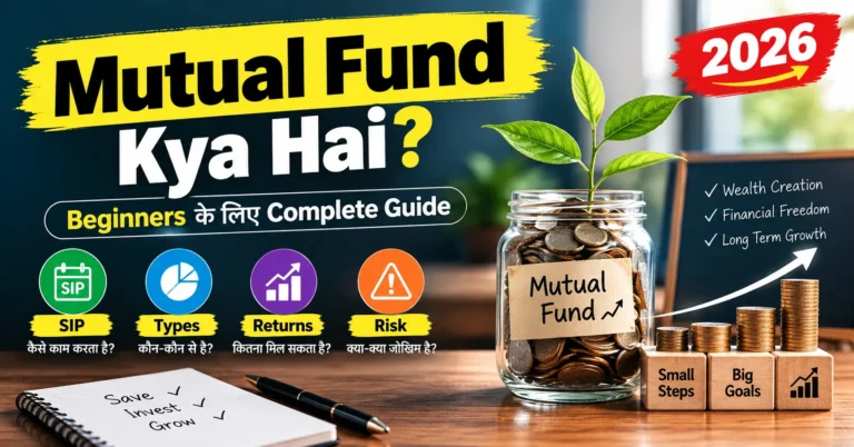 Mutual Fund Kya Hai? Beginners के लिए Complete Guide – SIP,Types,Returns & Risk 2026
